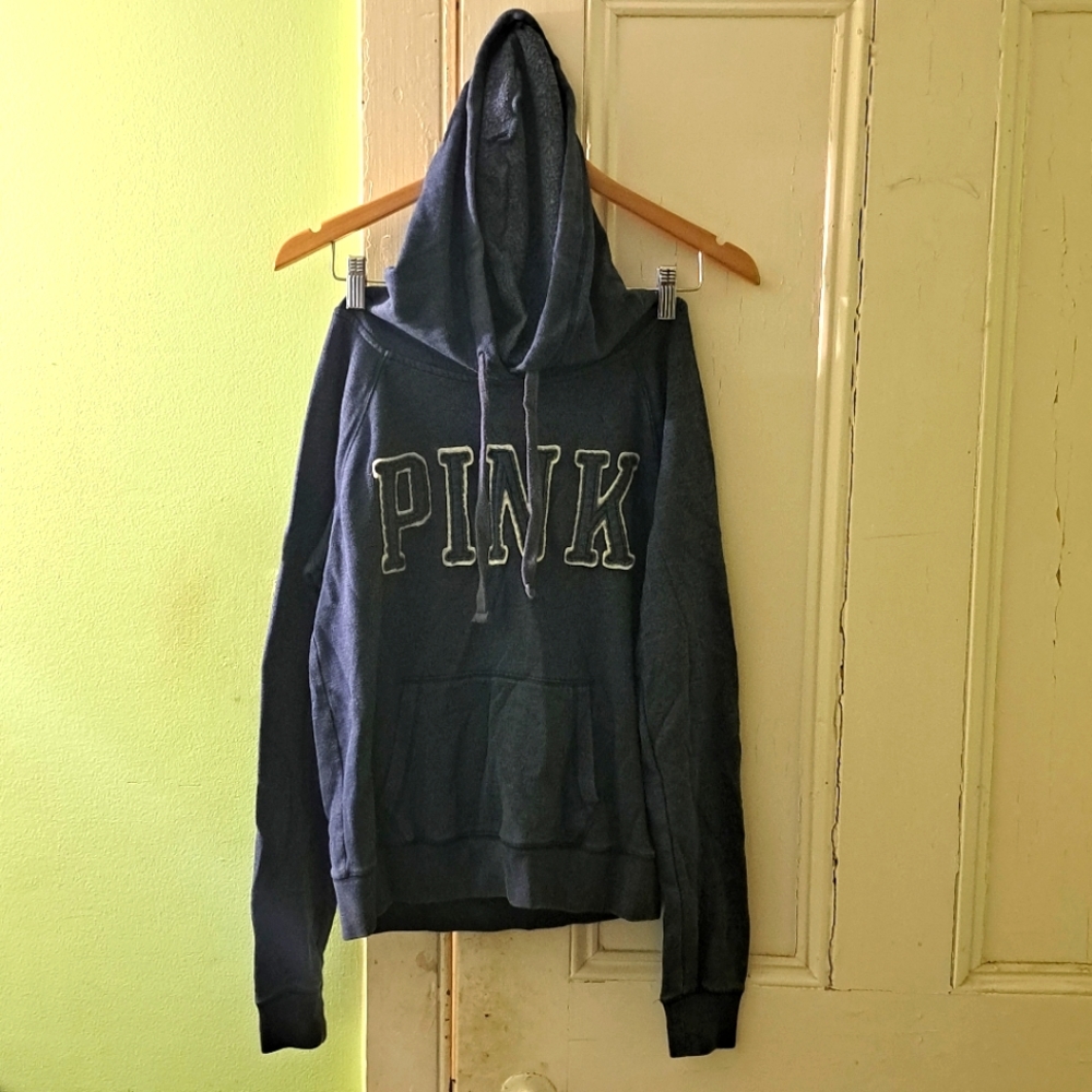 Men's Pink Brand Hooded Sweater
